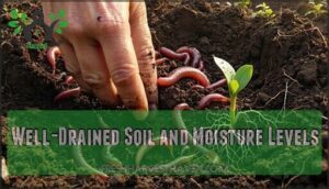 well-drained soil and moisture levels