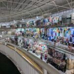 A large open market with a variety of items for sale.