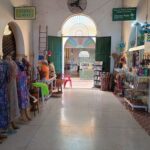 A store with a large archway and a sign that says "Bazaar Chef."