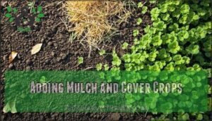 adding mulch and cover crops