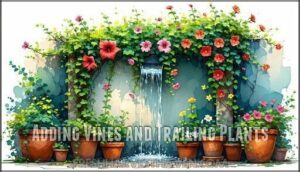 adding vines and trailing plants
