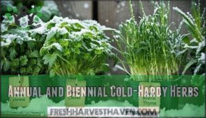 annual and biennial cold-hardy herbs