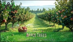 apple trees