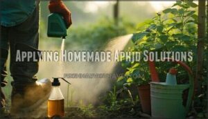 applying homemade aphid solutions