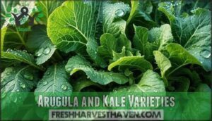 arugula and kale varieties
