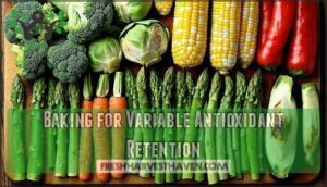 baking for variable antioxidant retention