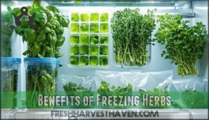 benefits of freezing herbs