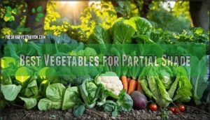best vegetables for partial shade