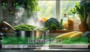 blanching times