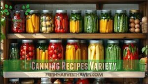 canning recipes variety