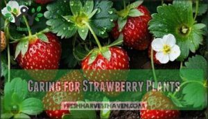 caring for strawberry plants