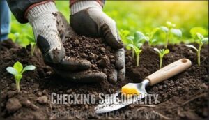 checking soil quality