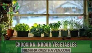 choosing indoor vegetables
