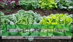 choosing the right winter greens