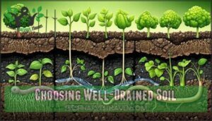 choosing well-drained soil
