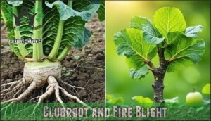 clubroot and fire blight