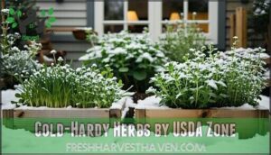 cold-hardy herbs by usda zone