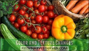 color and texture changes
