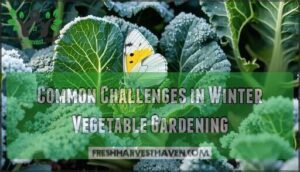 common challenges in winter vegetable gardening