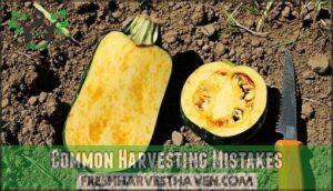 common harvesting mistakes