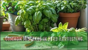 common mistakes in herb harvesting