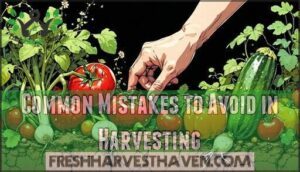 common mistakes to avoid in harvesting