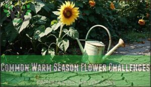 common warm season flower challenges