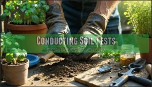conducting soil tests