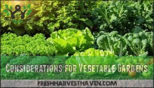considerations for vegetable gardens