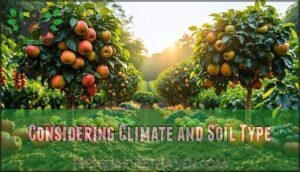 considering climate and soil type
