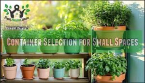 container selection for small spaces