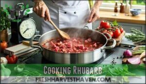 cooking rhubarb