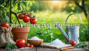 copper sulfate and hydrated lime