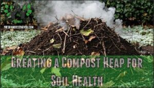 creating a compost heap for soil health