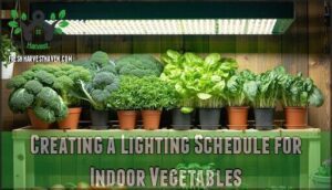 creating a lighting schedule for indoor vegetables