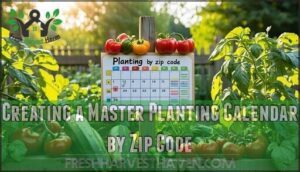 creating a master planting calendar by zip code