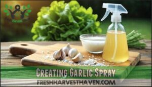 creating garlic spray