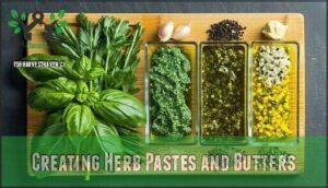 creating herb pastes and butters