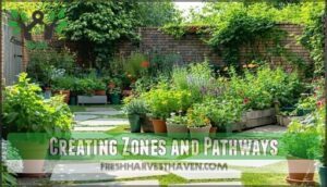 creating zones and pathways