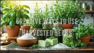 creative ways to use harvested herbs
