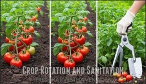 crop rotation and sanitation