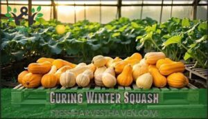 curing winter squash