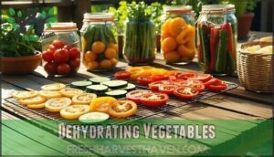dehydrating vegetables