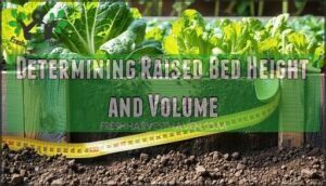 determining raised bed height and volume