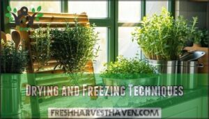 drying and freezing techniques