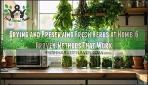 drying and preserving fresh herbs at home