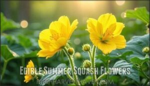 edible summer squash flowers