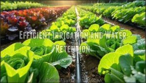 efficient irrigation and water retention
