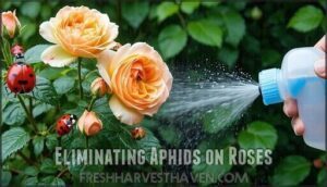 eliminating aphids on roses