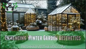 enhancing winter garden aesthetics